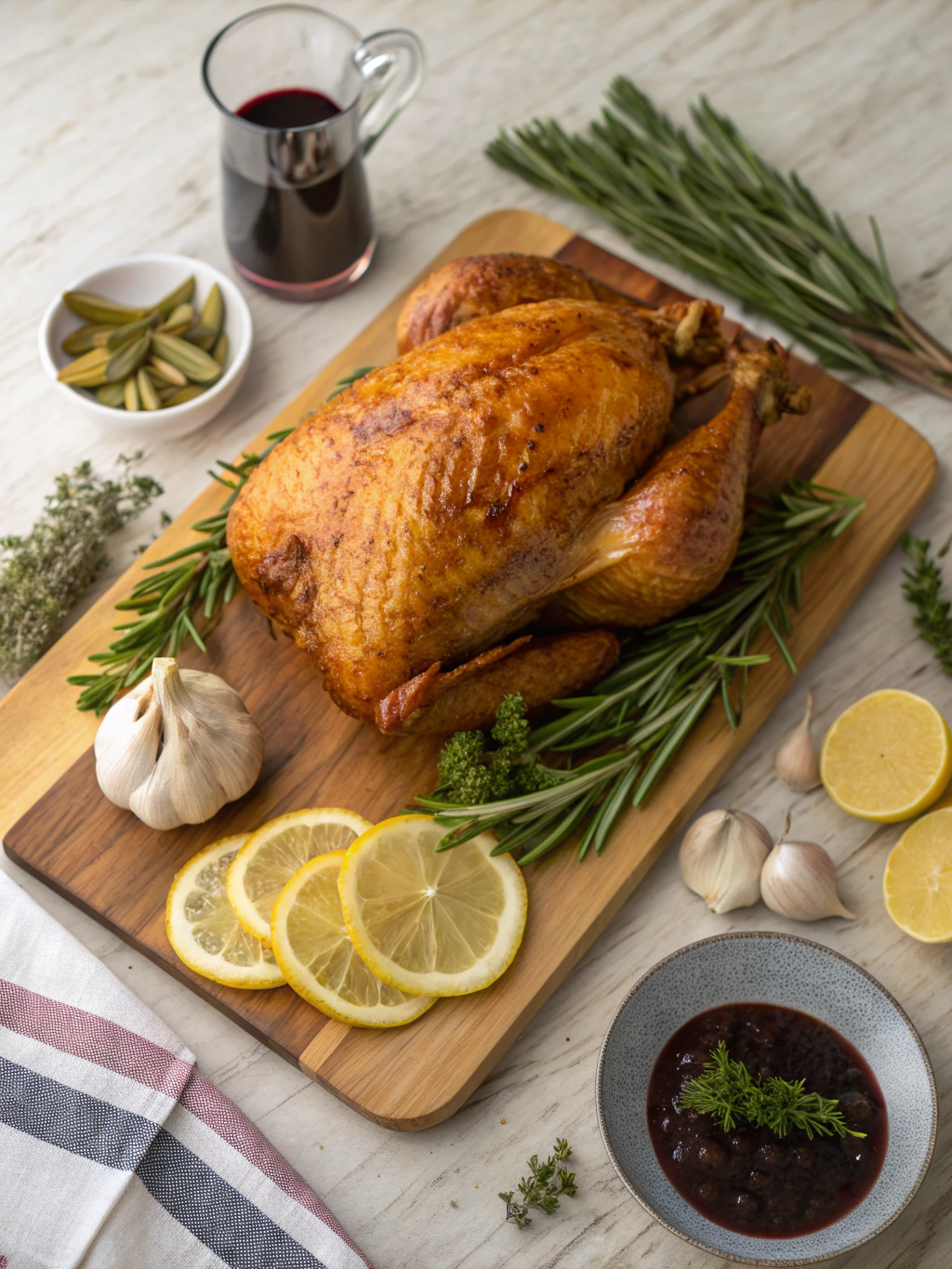 Turkey roast with wine marinade ingredients
