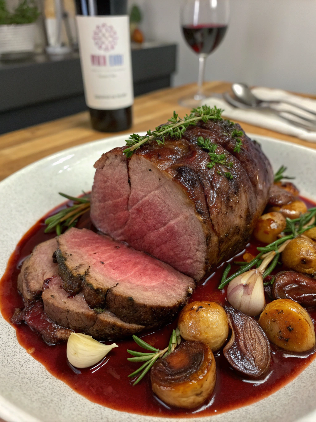 Venison roast with red wine sauce ingredients