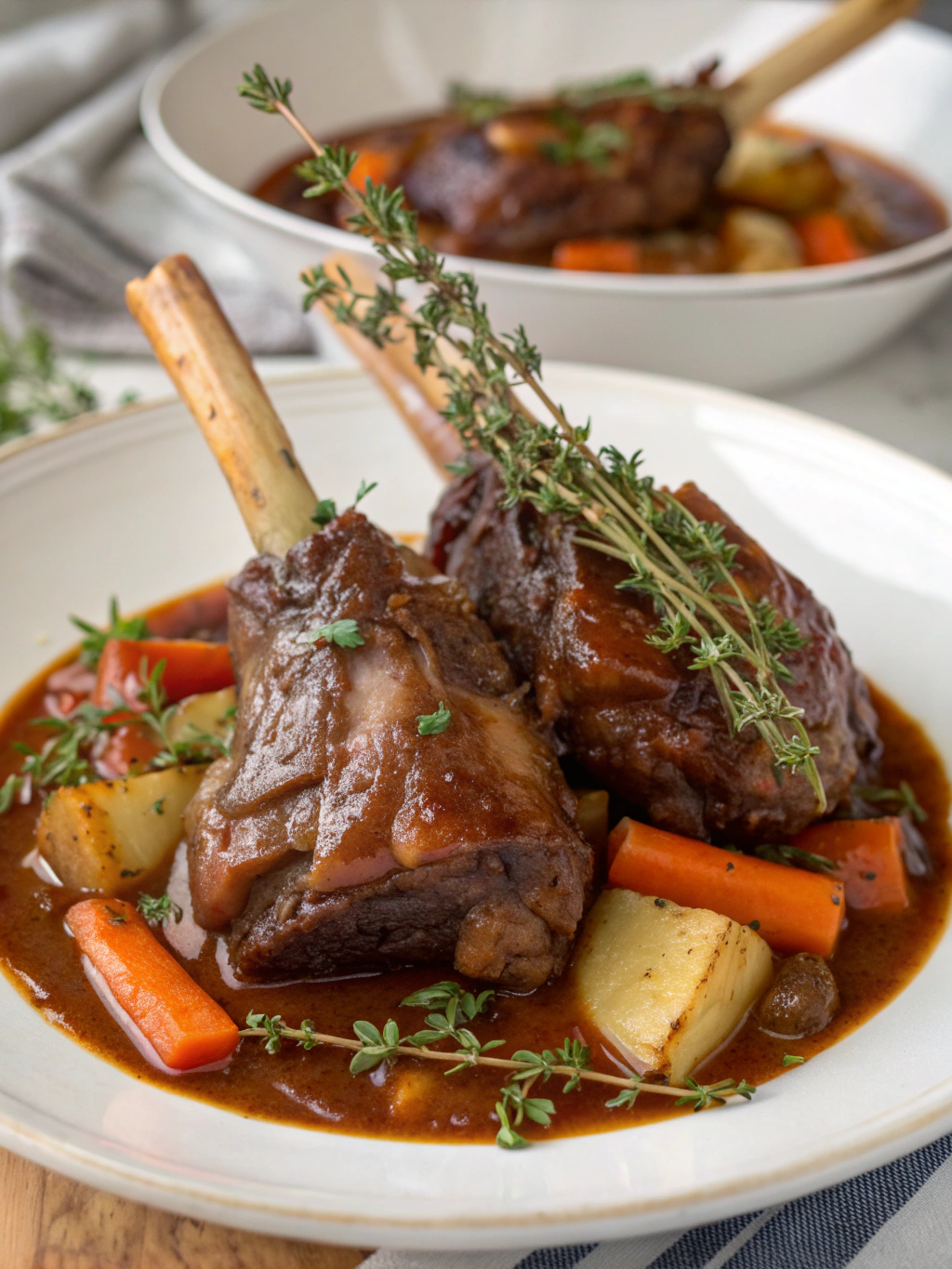 Lamb shank braised in wine sauce ingredients